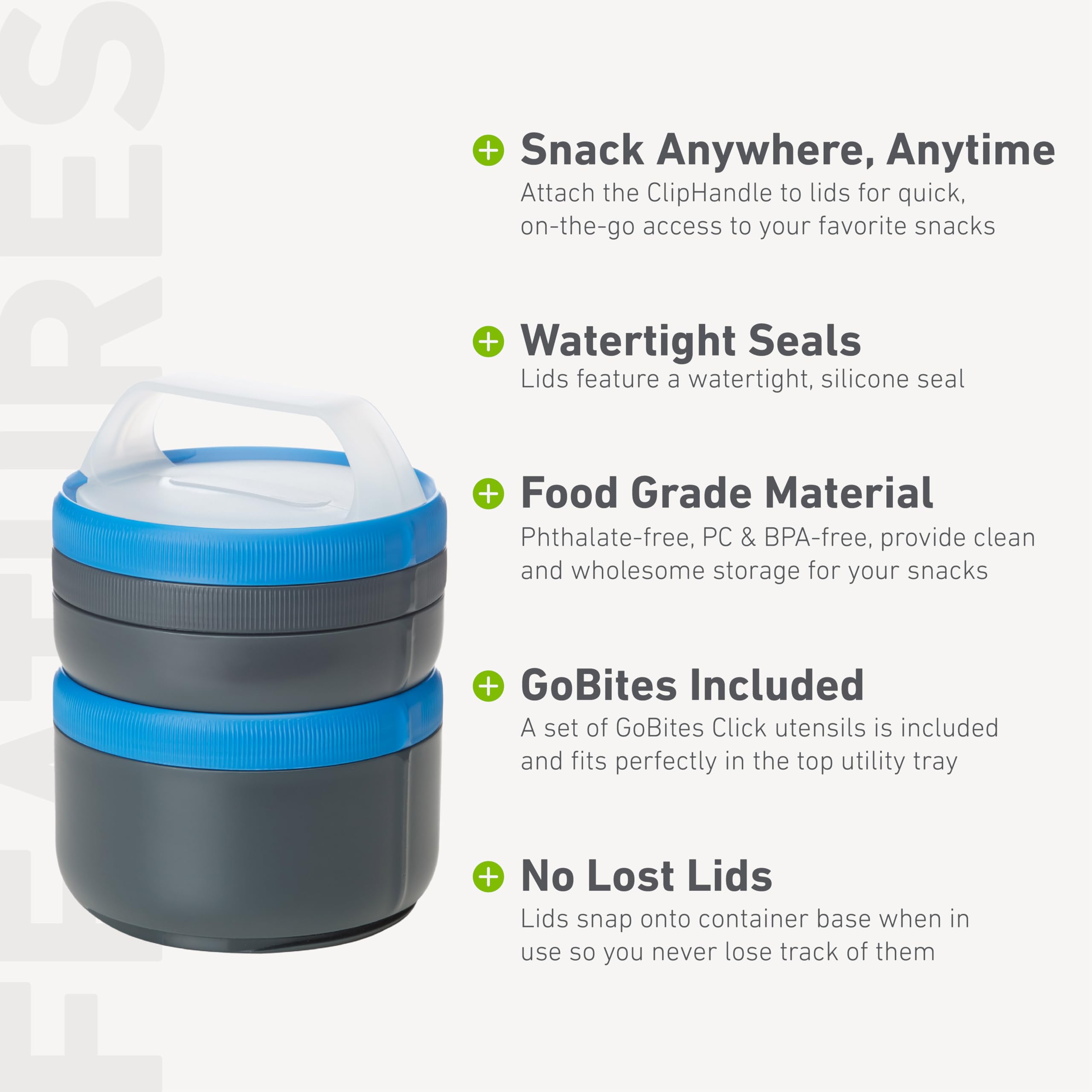 humangear STAX XL/Eat System - BPA-Free, PC-Free, Phthalate-Free Modular Storage Containers | Extra Large Stackable Food Containers for Meal Prep, Camping & Kitchen Organization