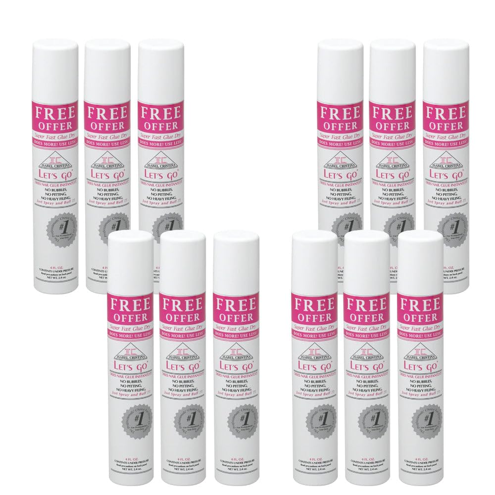 Medicool Nail Glue Accelerator for Acrylic Nails - Fast Drying Bonding Solution (12 Pack) | Perfect for Salon Professionals & DIY Manicures at Home