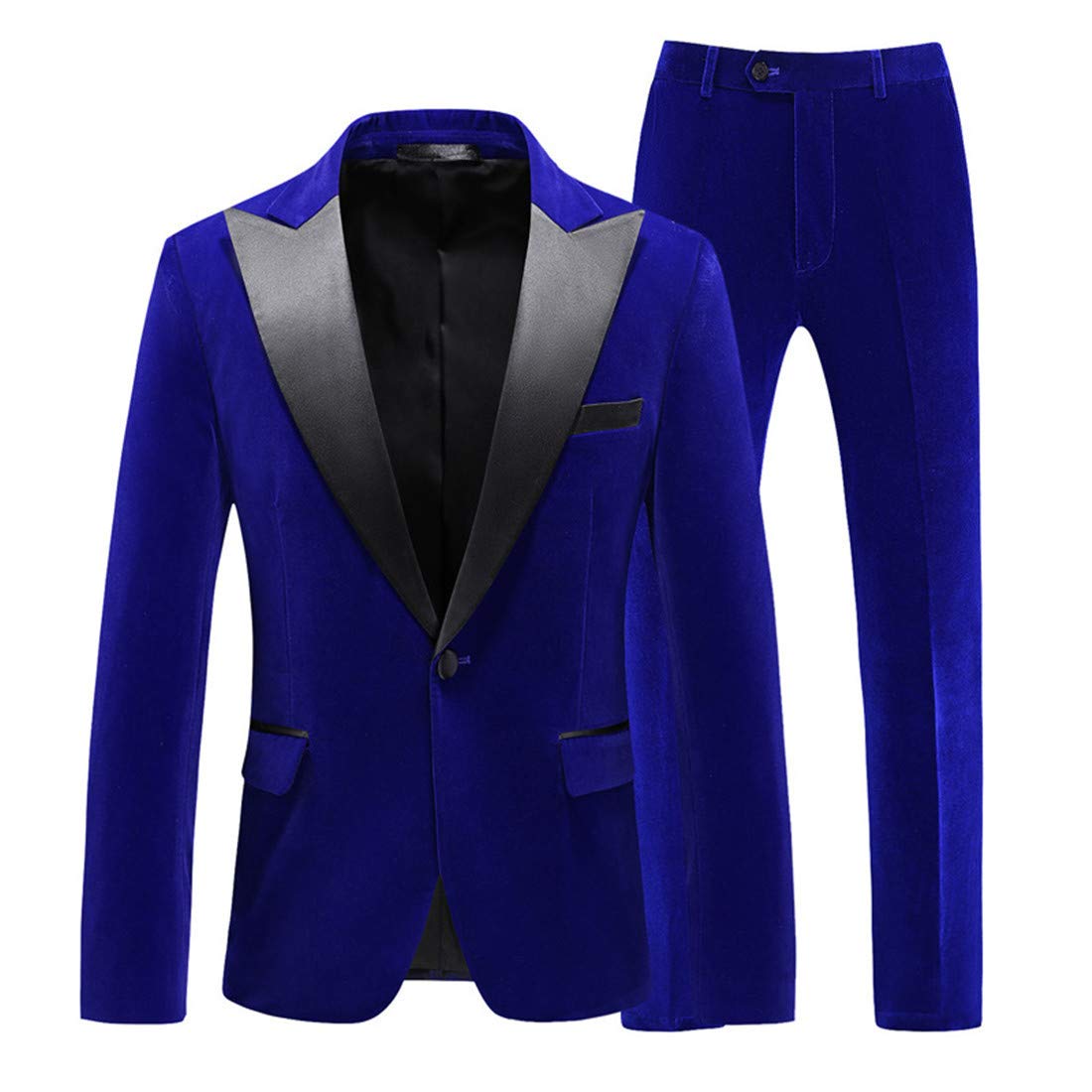 Men's Slim Fit Velvet Suit Jacket & Pants Set - Formal Wedding Blazer Tuxedo for Groom, Prom, Party | Elegant Evening Wear & Special Occasion Outfit