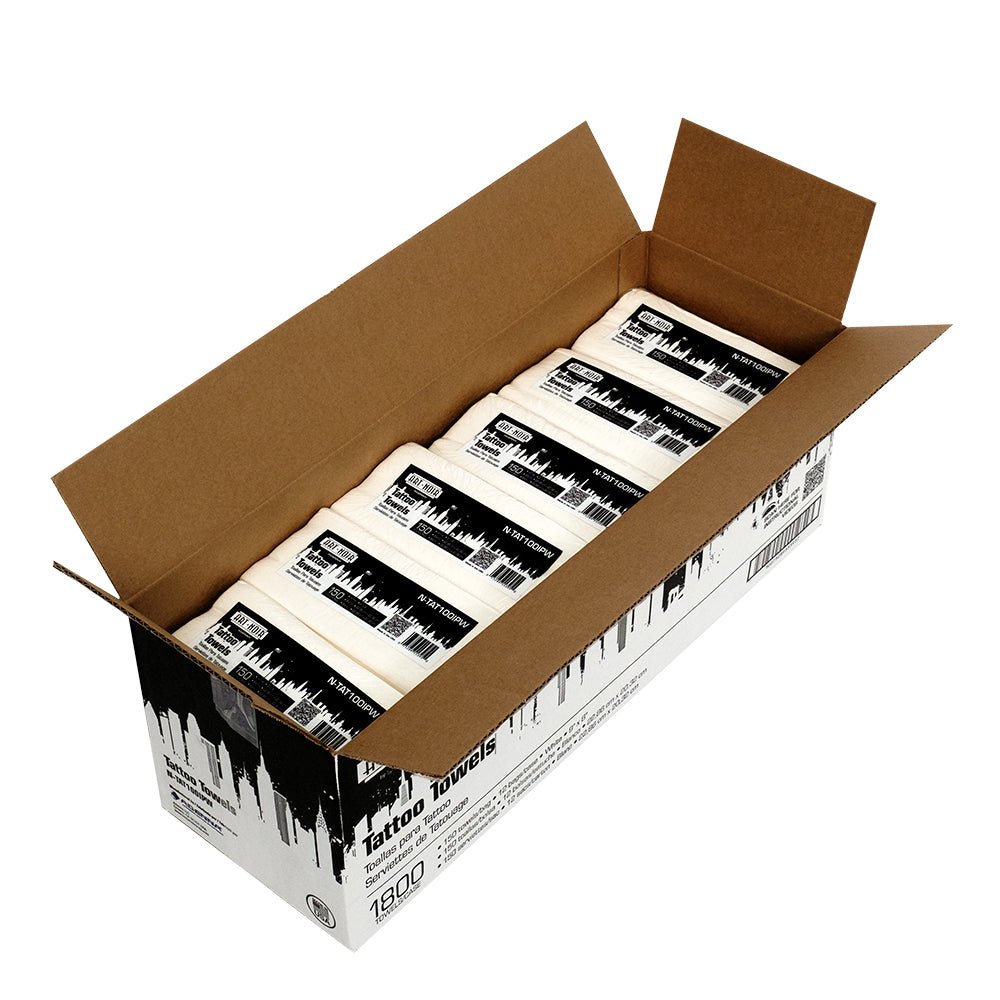 Art Noir Regular Tattoo Towels - Professional Ink Absorbent Tattoo Aftercare Towels for Artists & Clients - Perfect for Tattoo Shops, Aftercare & Healing Process