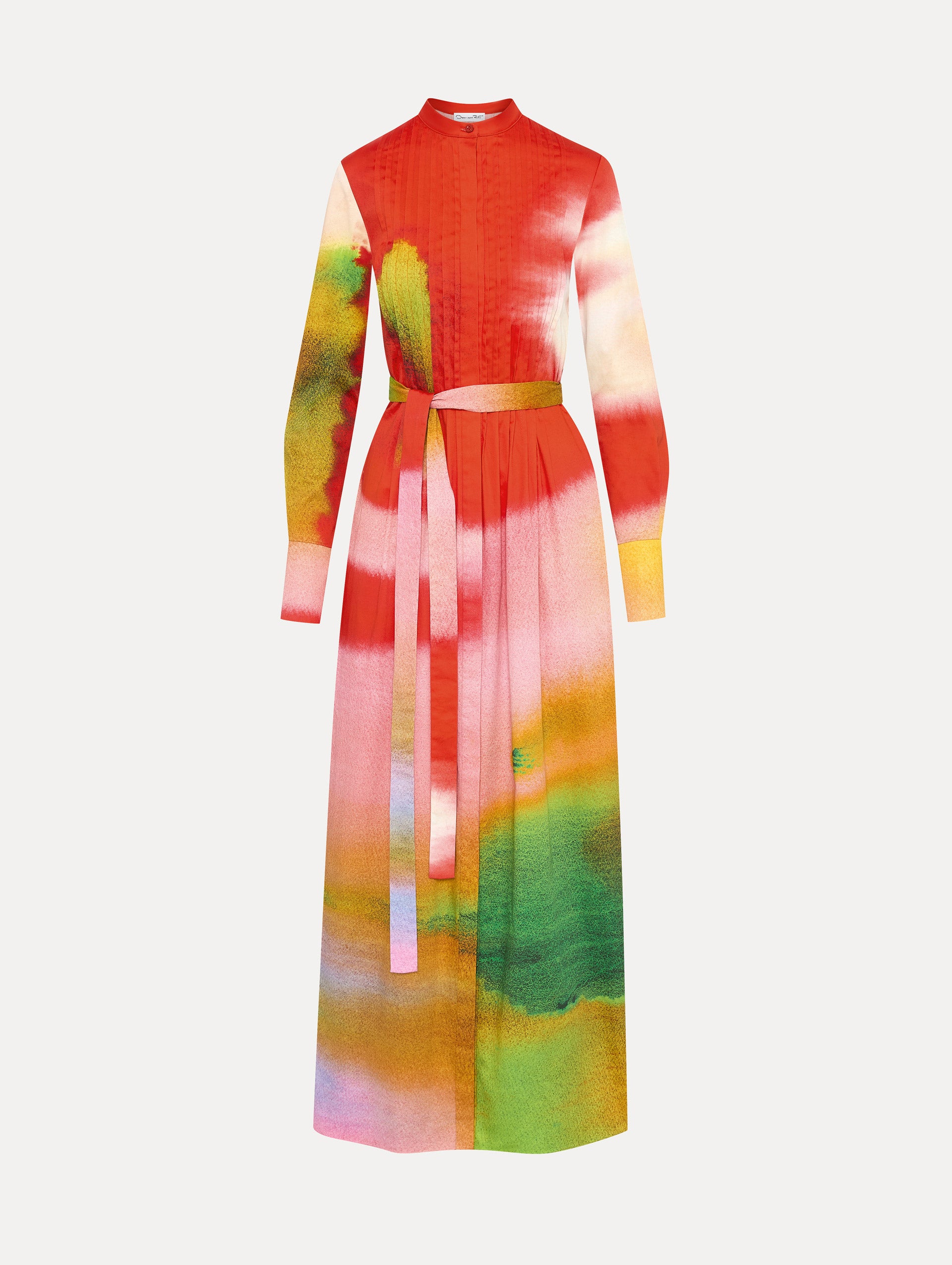 Elegant Abstract Watercolor Print Caftan Dress - Flowy Boho Beach Cover Up for Women | Perfect for Summer Vacations, Pool Parties & Resort Wear