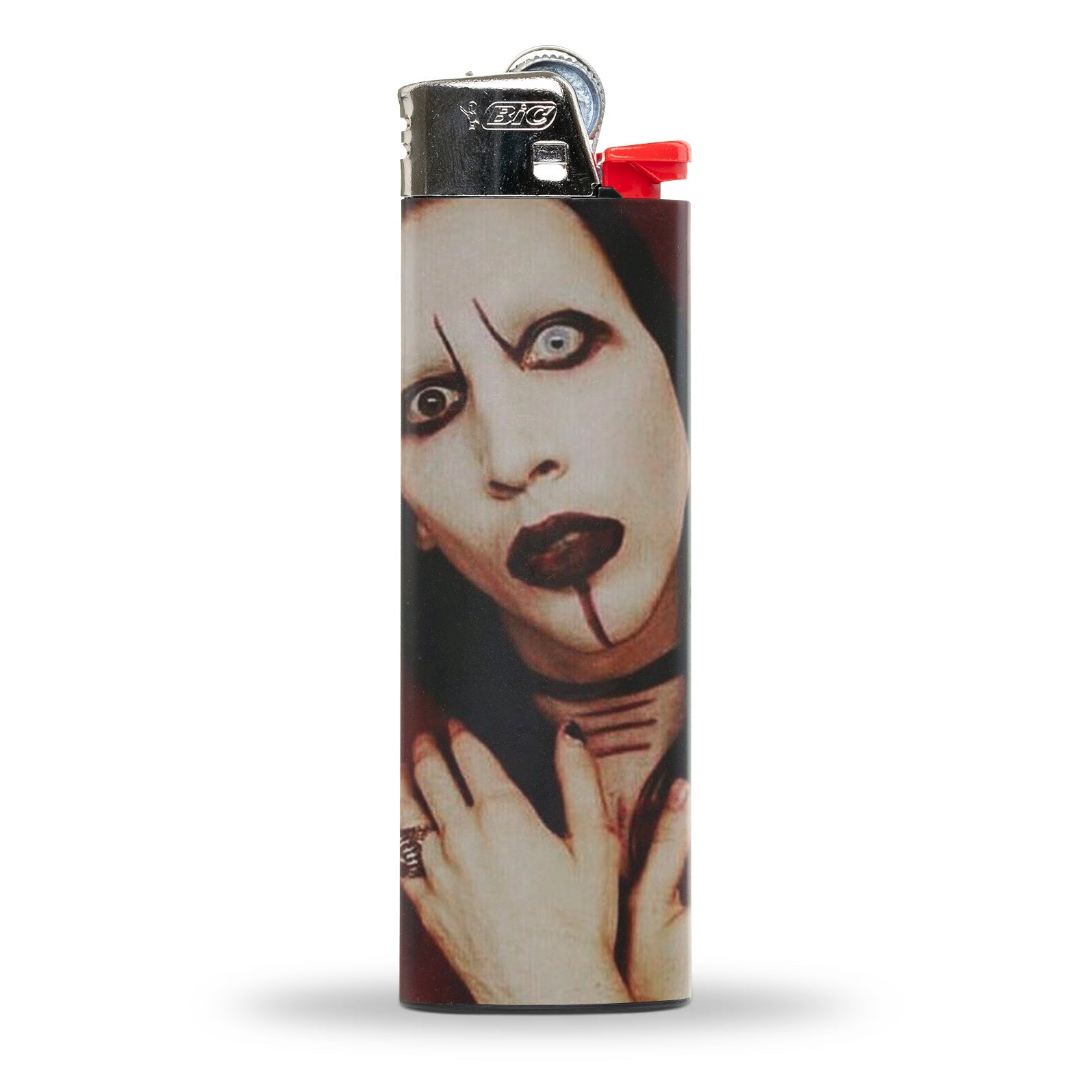 Marilyn Manson Theatrical Rock Band Zippo Lighter - Collectible Metal Windproof Flame Lighter for Concerts, Camping & Gifts