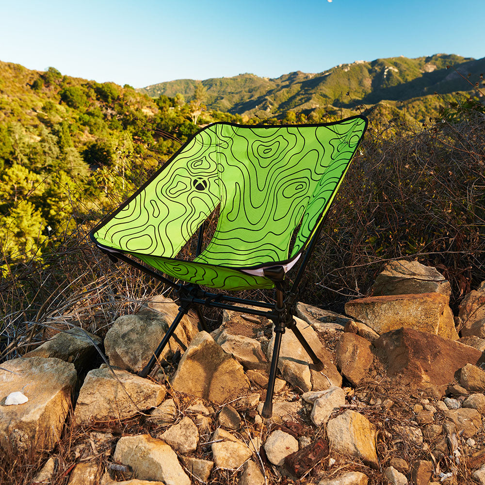 Xbox Camper Folding Chair - Portable Gaming Chair for Outdoor Camping & Indoor Gaming - Perfect for Xbox Fans, Camping Trips & Backyard Relaxation