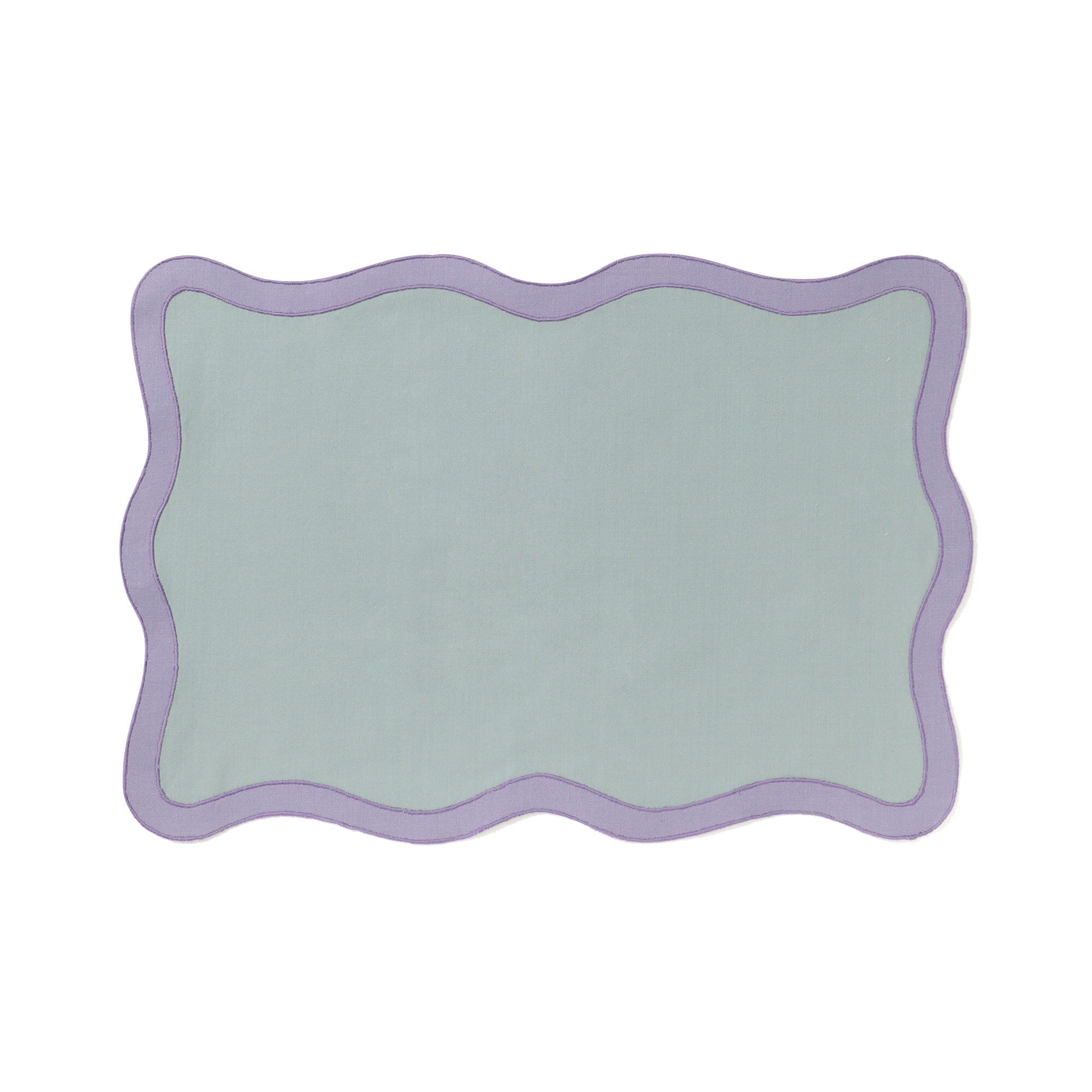 Bicolorwave Lunch Mat - Blue & Deep Purple Non-Slip Placemat for Dining Table | Perfect for Home, Office, and Picnic Use