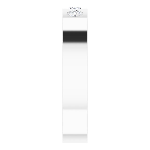 0.20 Carat Bezel Set Round Diamond Men's Wedding Band Ring - Perfect for Engagement, Anniversary & Gift Giving