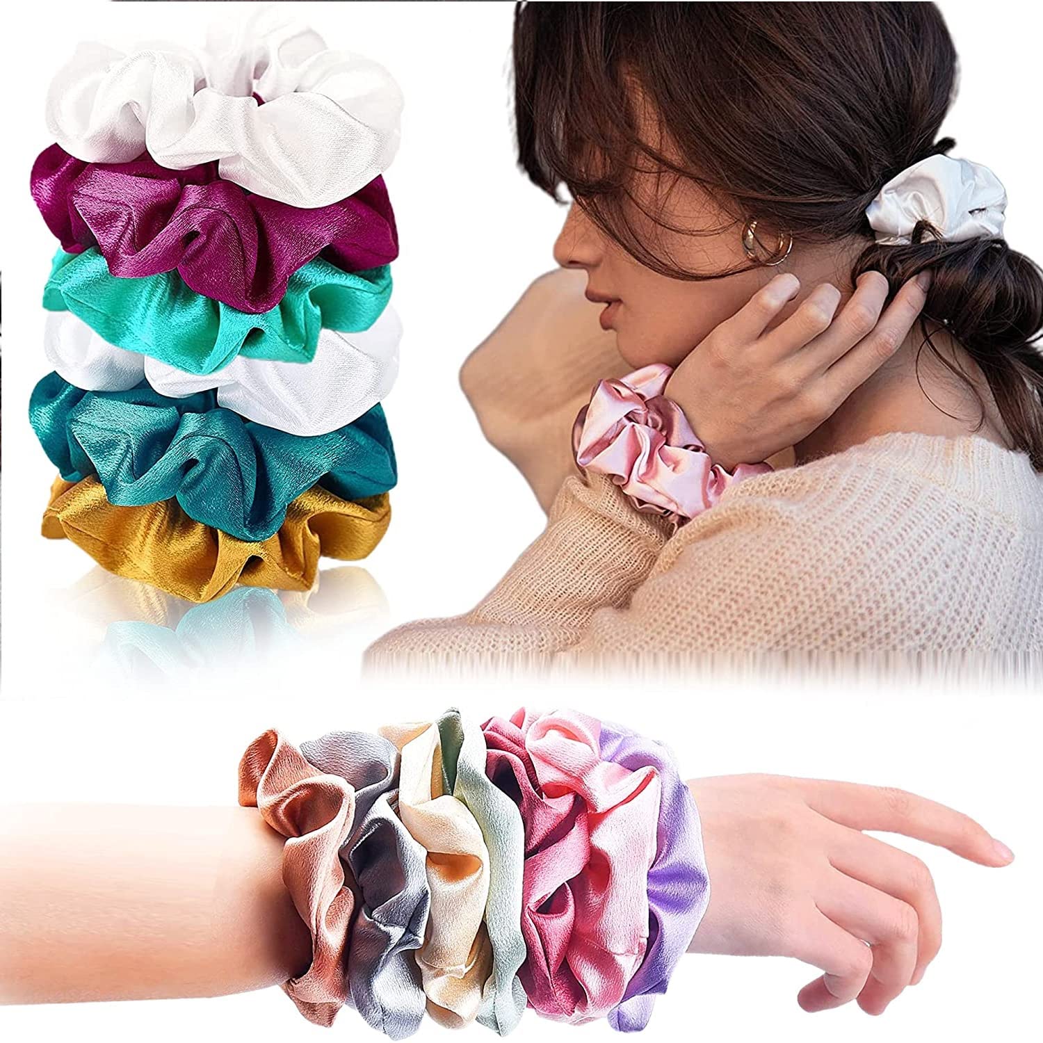 Snowpearl 30-Piece Stylish Hair Accessories Set - Bobby Pins, Satin Scrunchies, Spiral Bands, Gold Clips, Headbands & Claw Clips for Women & Girls | Perfect for School, Work, Parties & Everyday Styling