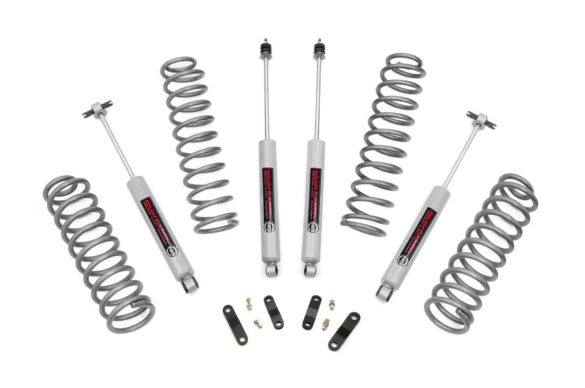 2.5 Inch Lift Kit for Jeep Wrangler JK 4WD (2007-2018) - Heavy Duty Suspension Upgrade - PERF678 | Off-Road Adventure & Trail Riding Enhancement