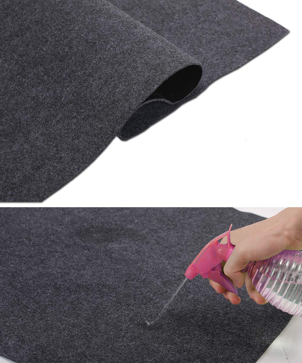 Garage Floor Mat - Heavy Duty Oil Absorbent Mat for Golf Carts, Motorcycles & Workshop - Non-Slip Leak-Proof Backing with Washable Felt Surface (8'6