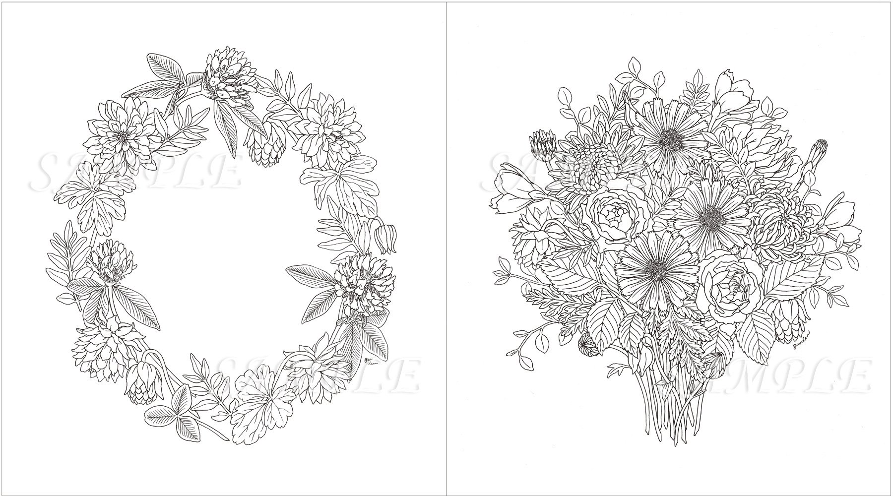 Garden Coloring Book for Adults & Kids - Relaxing Floral & Nature Designs - Perfect for Stress Relief, Creativity & Mindfulness