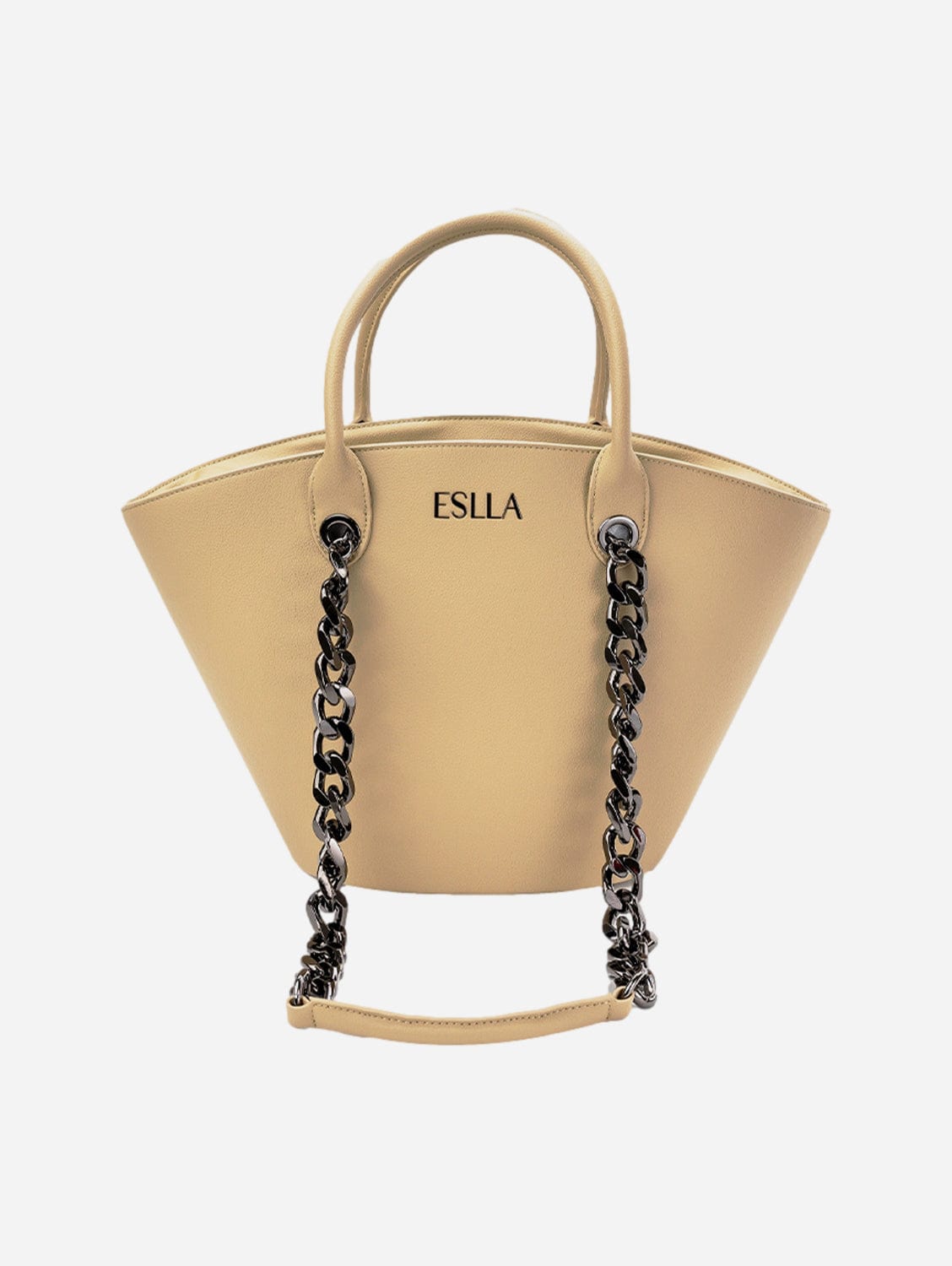 Seva Vegan Cactus Leather Tote Bag - Eco-Friendly Beige Sand Color - Perfect for Work, Travel & Everyday Use