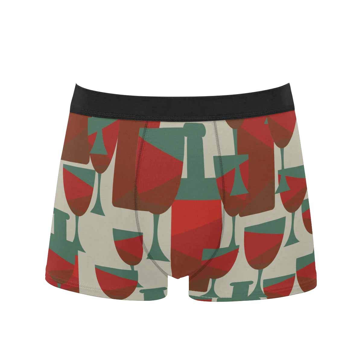 Breathable Polyester Boxer Briefs for Men - Fun Lips & Teeth Print Underwear - Comfortable Daily Wear & Casual Outfits