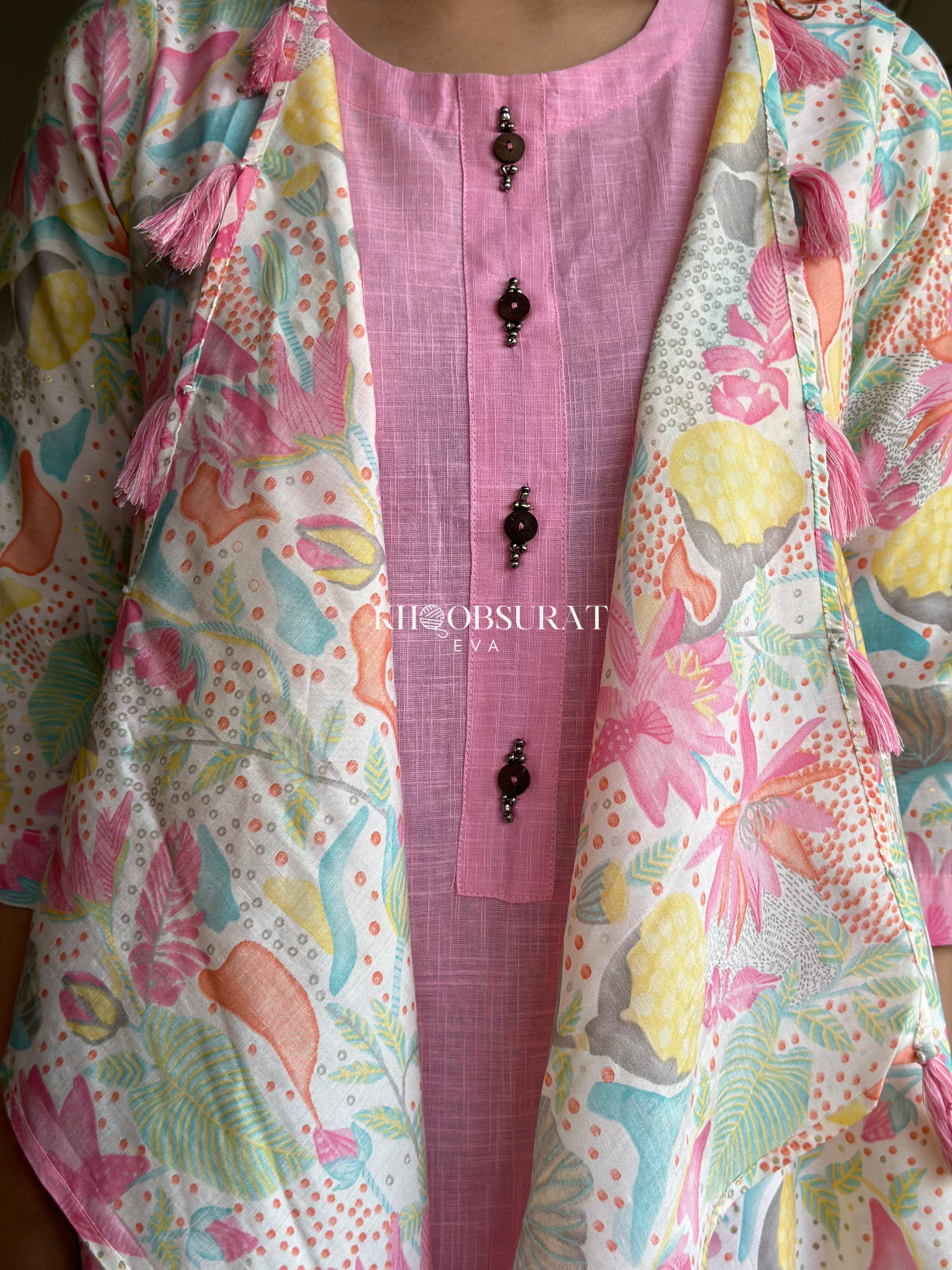 Shein Women's Printed Pink Jacket Dress - Casual Spring Outfit for Streetwear & Date Night