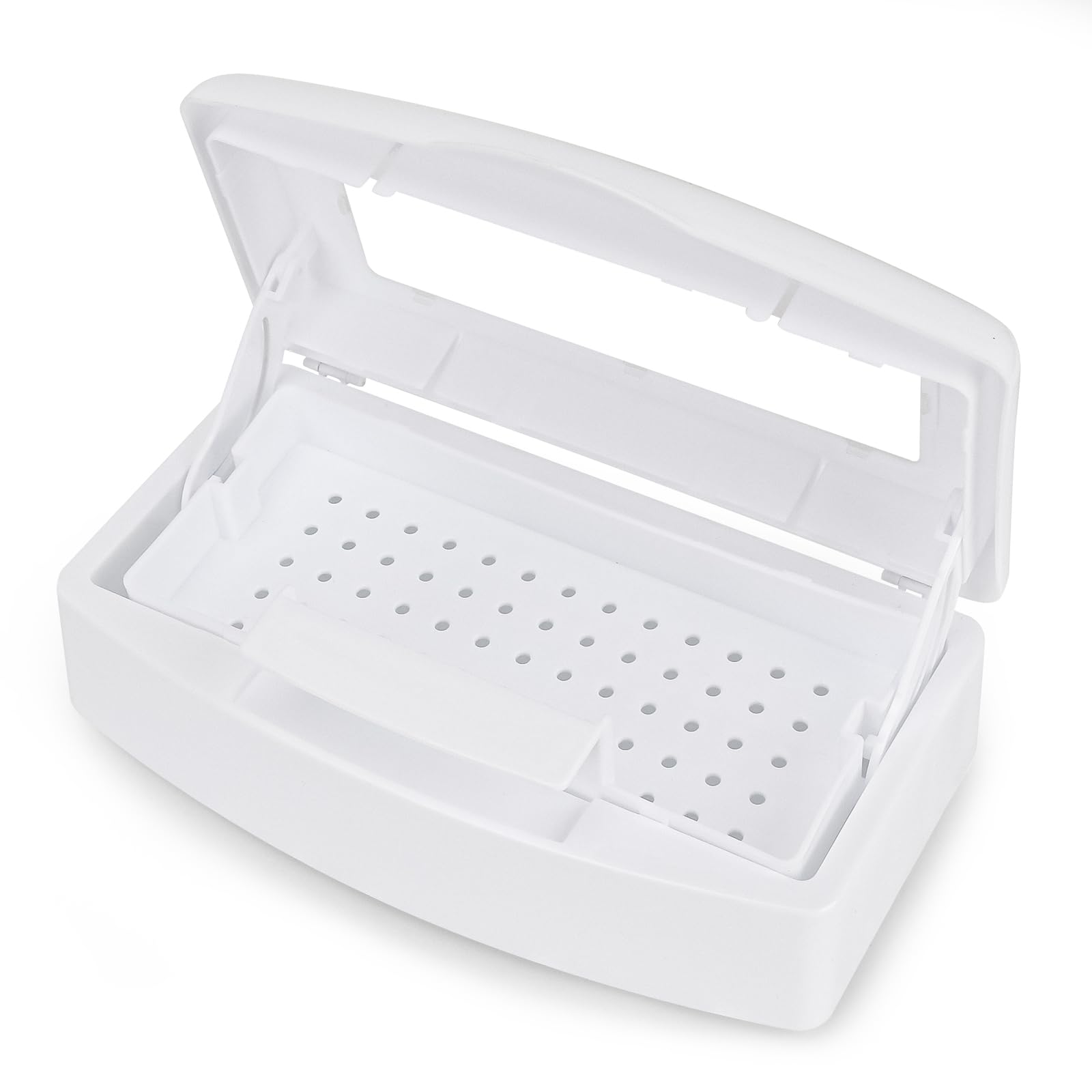 SAVILAND Nail Tool Sterilizer Box - Leak-Proof UV Sanitizer for Nail Clippers, Files & Salon Tools | Durable ABS Plastic Sterilization Case | Odorless Disinfection for Nail Salons, Spas & Home Use | Perfect for Manicure, Pedicure & Beauty Tools Storage