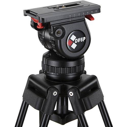 Camgear DV6P CF Kit with Professional Tripod System & Fluid Head - Perfect for Videography, Filmmaking & Live Streaming