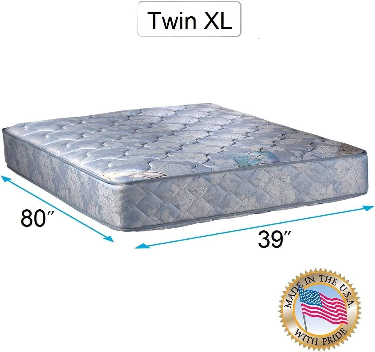 DS Solutions USA Chiro Premier Orthopedic Twin XL Mattress - 2-Sided Design for Back Pain Relief, Premium Edge Support & Durable Comfort | Ideal for Guest Rooms, Dorms & Back Support Sleepers