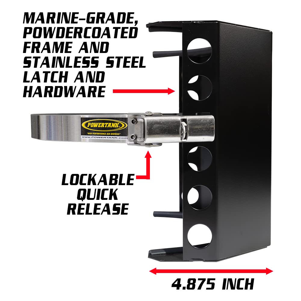 10 lb Aluminum Worthington Propane Tank Mounting Bracket - Heavy Duty Truck Bed, Car, RV & Boat Accessory for Secure Fuel Storage & Outdoor Adventures