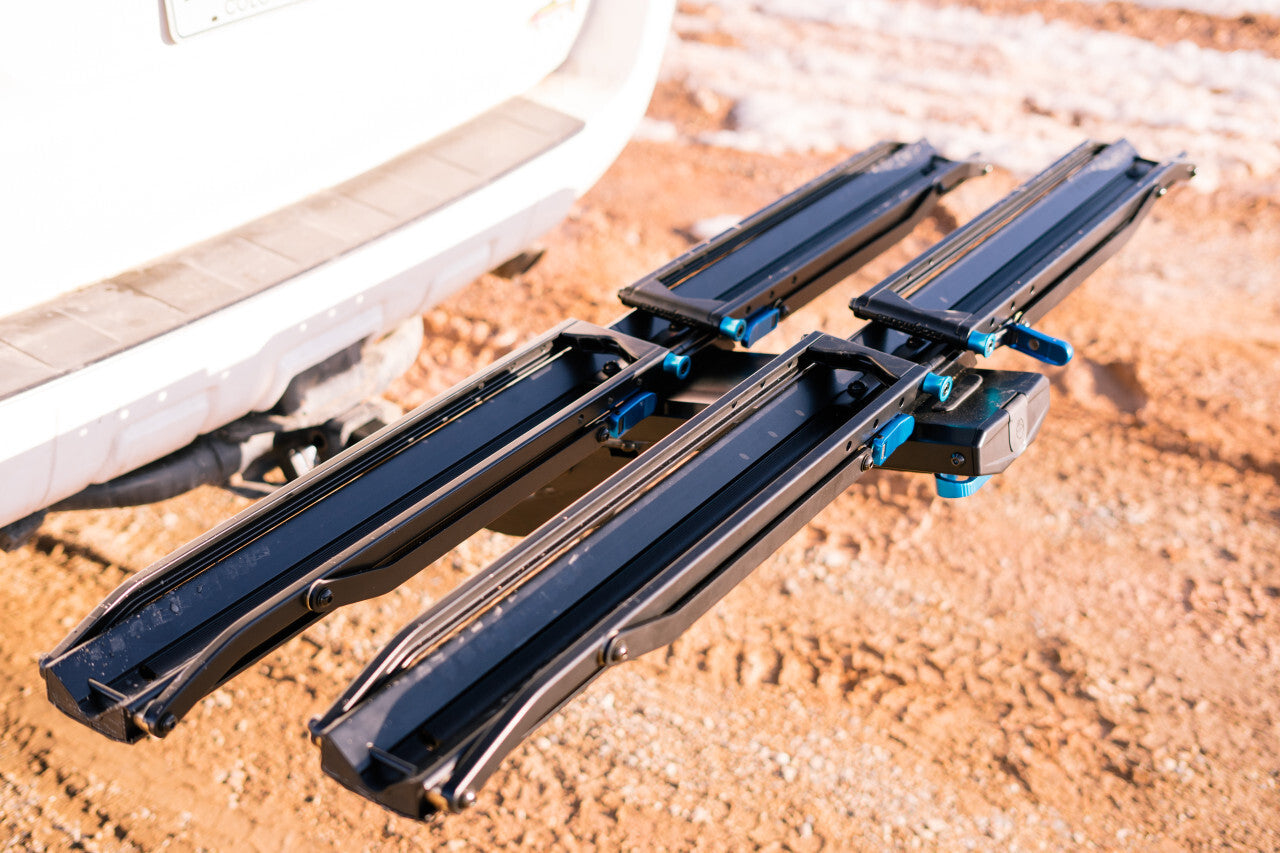 Rockymounts GuideRail Hitch Rack - 2-Bike Platform-Style Hitch Mount Bike Rack for SUVs & Trucks - Secure & Easy Loading for Road Trips & Outdoor Adventures