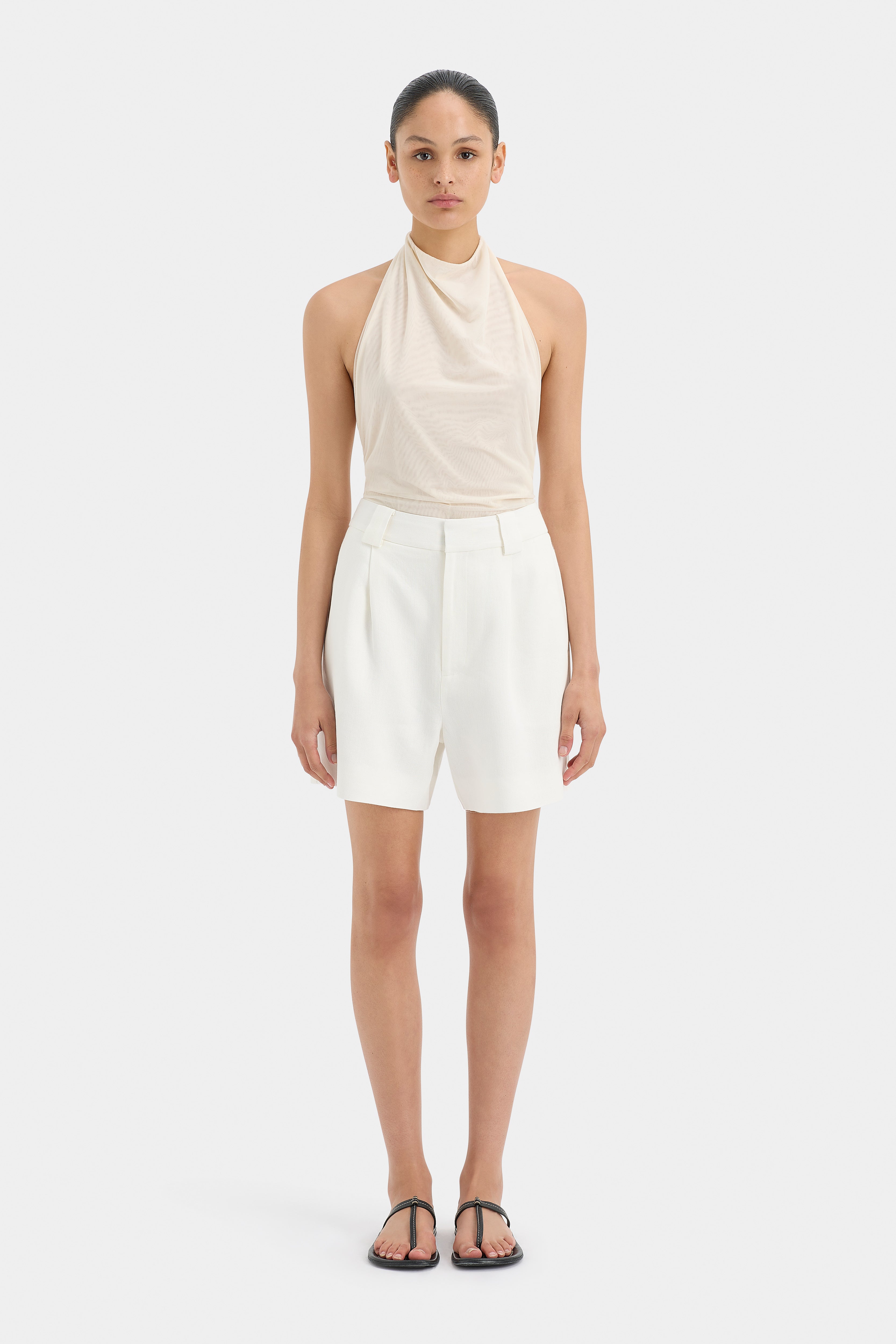 Jacques Women's Mesh Halter Top - Sexy Sheer Summer Crop Top for Beach, Party & Night Out