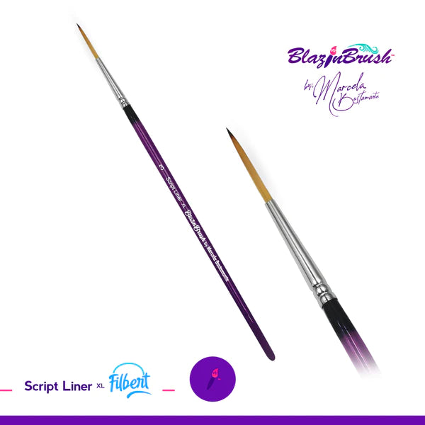 Blazin Brush Script Liner 3 XL - Professional Calligraphy Brush Pen for Hand Lettering, Art & DIY Projects - Perfect for Wedding Invitations, Bullet Journals & Creative Designs