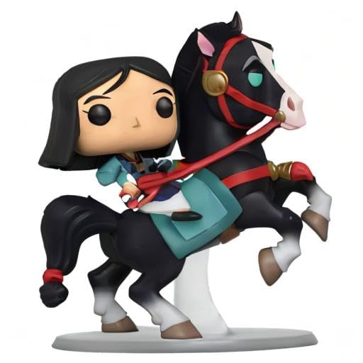 Funko Pop! Rides Mulan on Khan Vinyl Collectible Figure - Official Disney Merchandise - Perfect Gift for Kids & Adults - Movie Fans Collection - Great for Display, Gifting & Disney Themed Parties