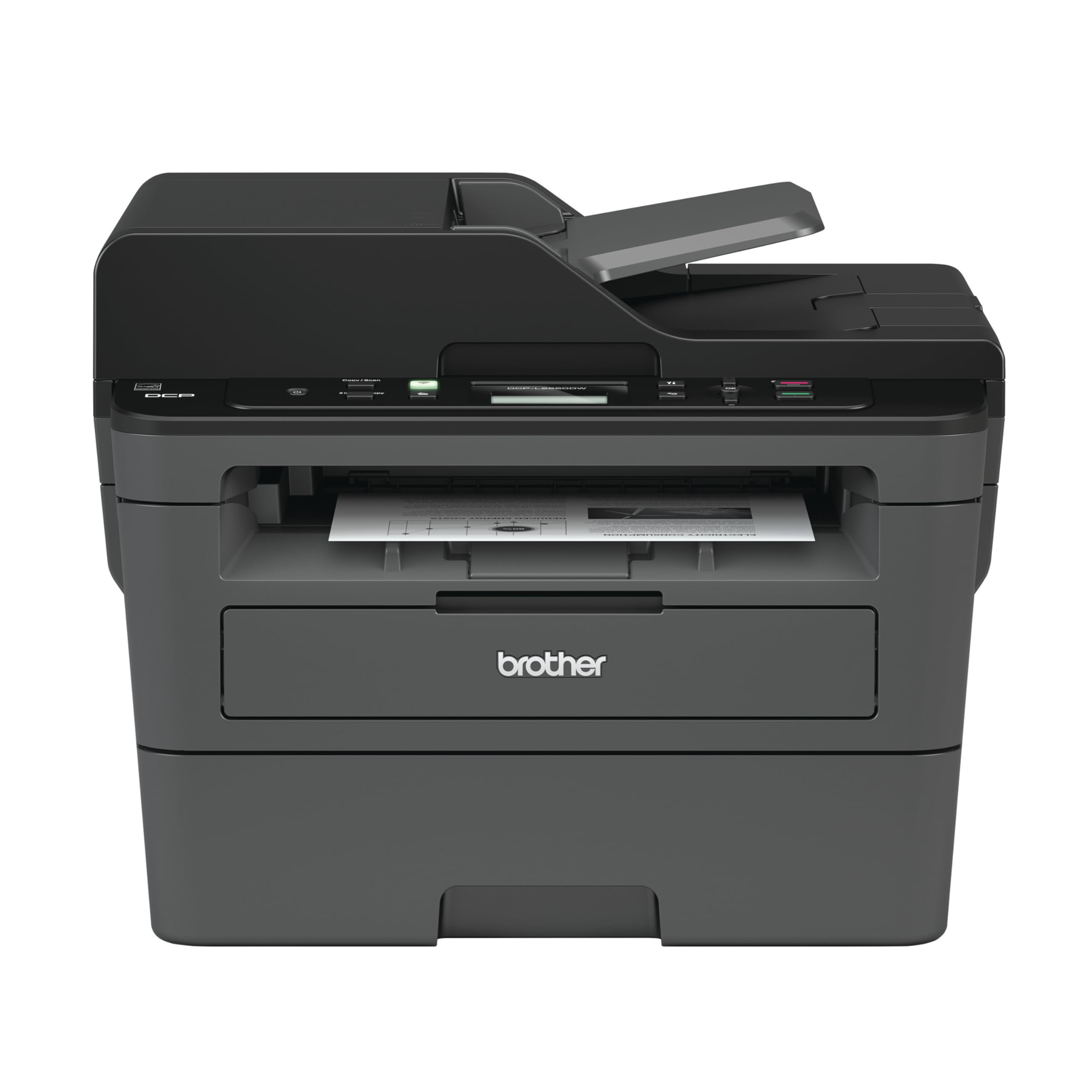 Brother DCPL2550DW Monochrome Laser Printer - Compact All-in-One Printer, Copier & Scanner with Wireless Connectivity, 4-Month Refresh Subscription Trial & Amazon Dash Replenishment Ready - Perfect for Home Office & Small Business Printing Needs