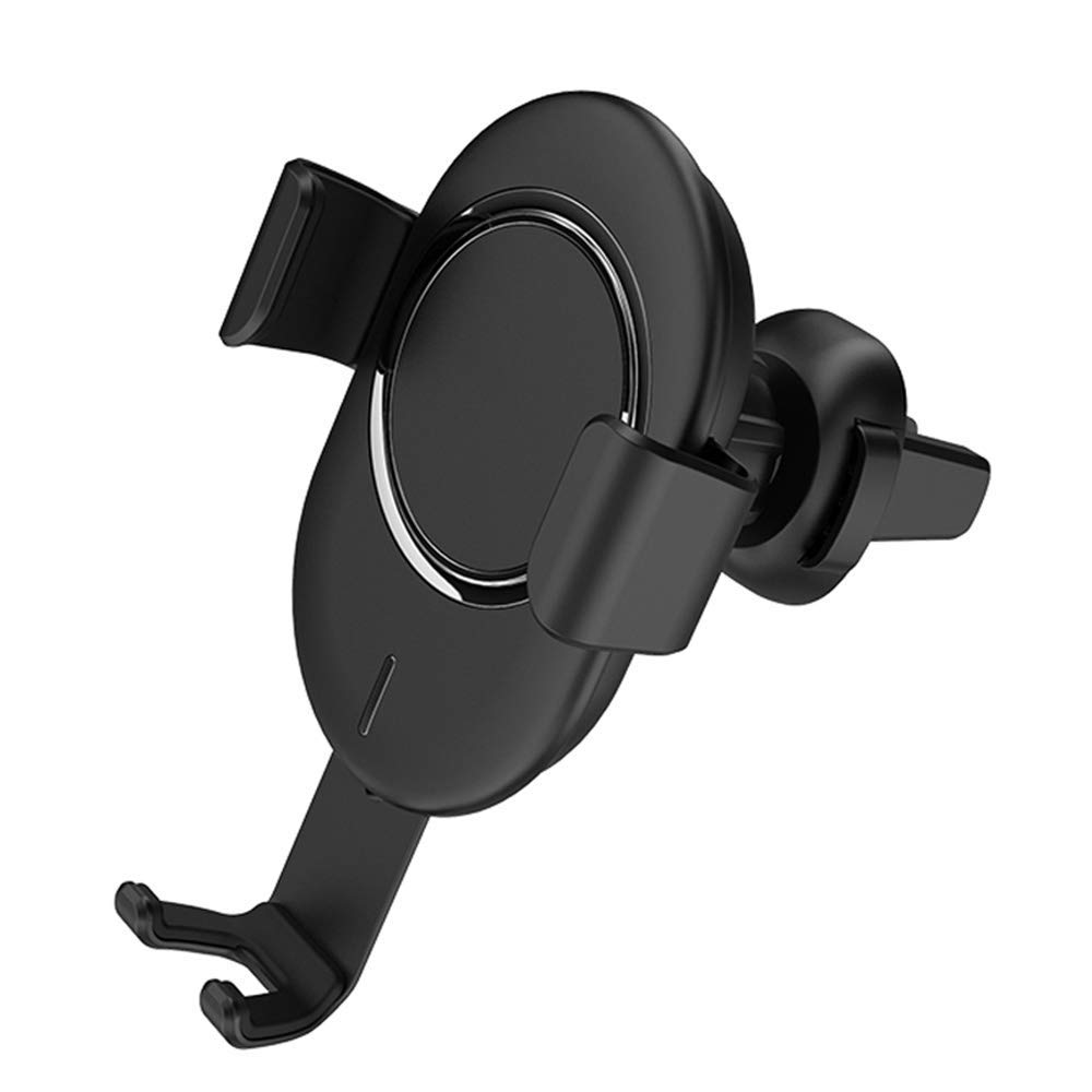 FMOGE 10W Qi Fast Wireless Car Charger Mount - Compatible with iPhone Xs/XR/X/8 & Samsung S10/S9/S8 - Windshield, Dashboard & Air Vent Phone Holder - Perfect for Commuting & Road Trips