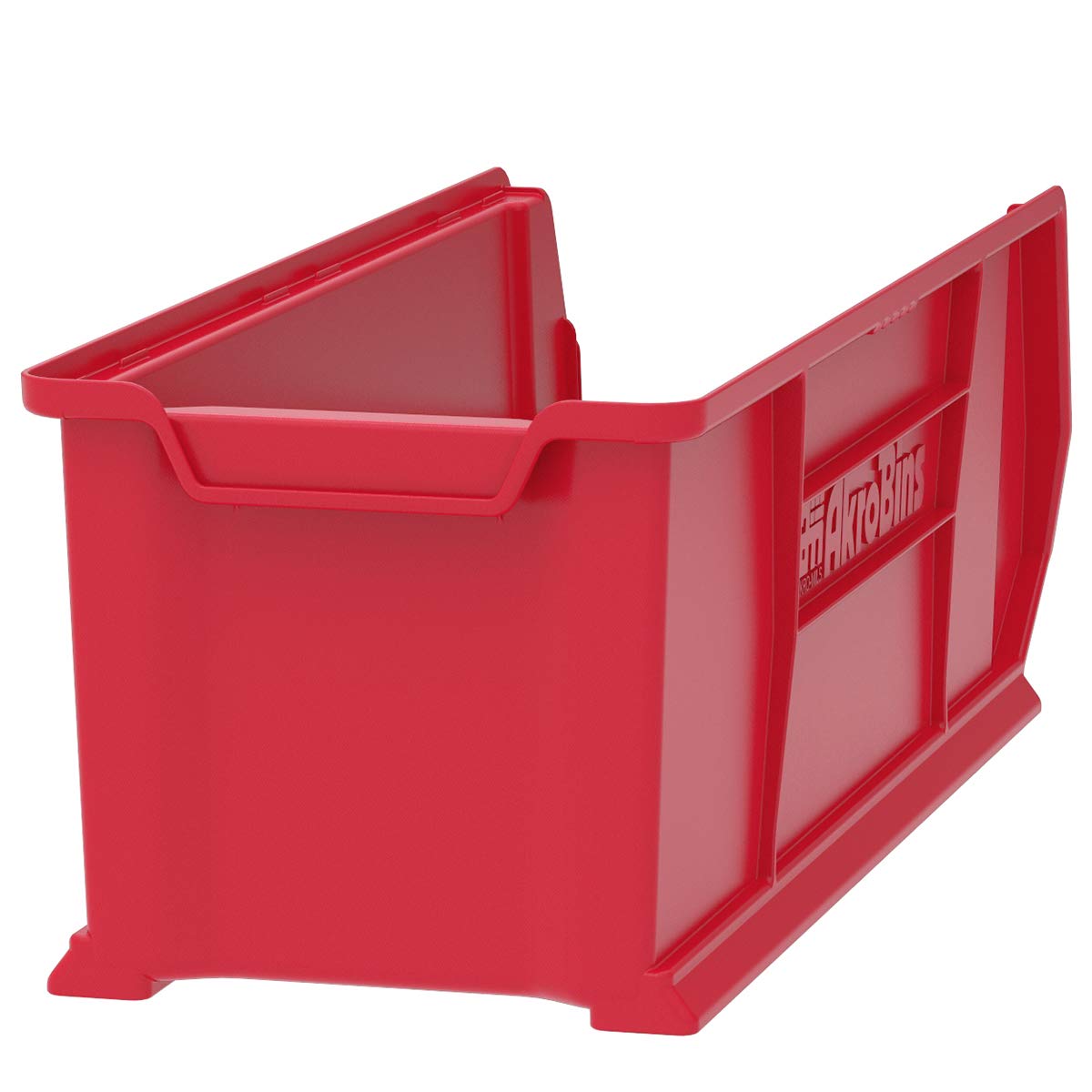 Akro-Mils 30292 Super-Size AkroBins Plastic Storage Bins - 4-Pack Stackable Organizer Bins (30