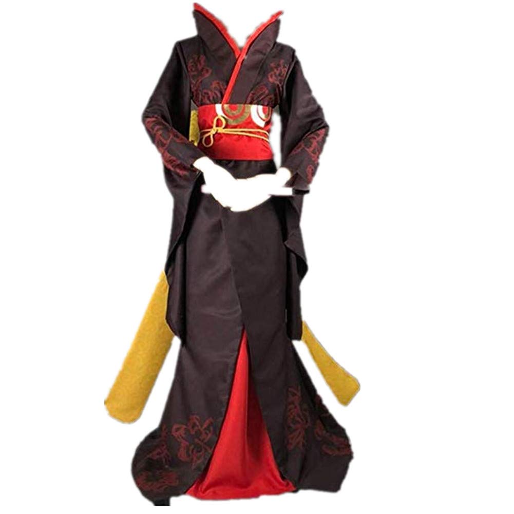 Identity V Cosplay Costume Set - Woods Character Dress, Skirt, Coat & Waist Girdle with Wig and Fans | Perfect for Halloween, Anime Conventions, Cosplay Events & Themed Parties