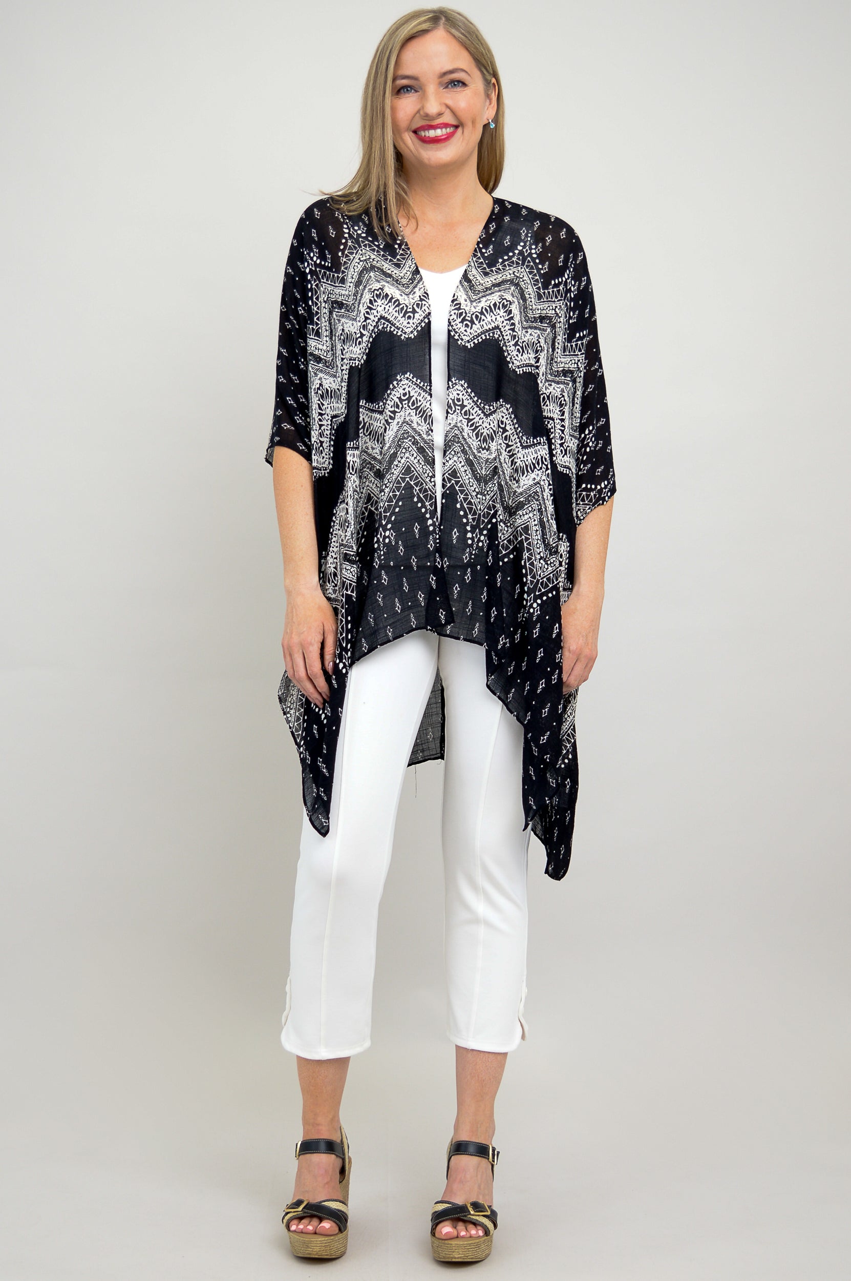 Darcy Geo Bohemian Dress - One Size Flowy Maxi Dress for Women - Perfect for Beach, Festival, and Summer Outfits