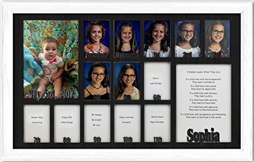 Personalized Northland School-Years Picture Frame - Holds Twelve 2.5