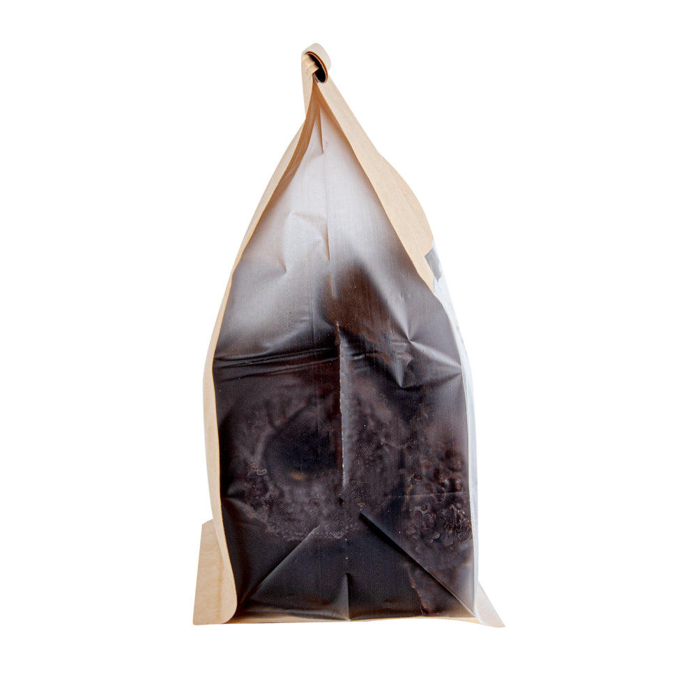 Premium Kraft Cotton Paper Tin Tie Bags with Clear Window - 8.75
