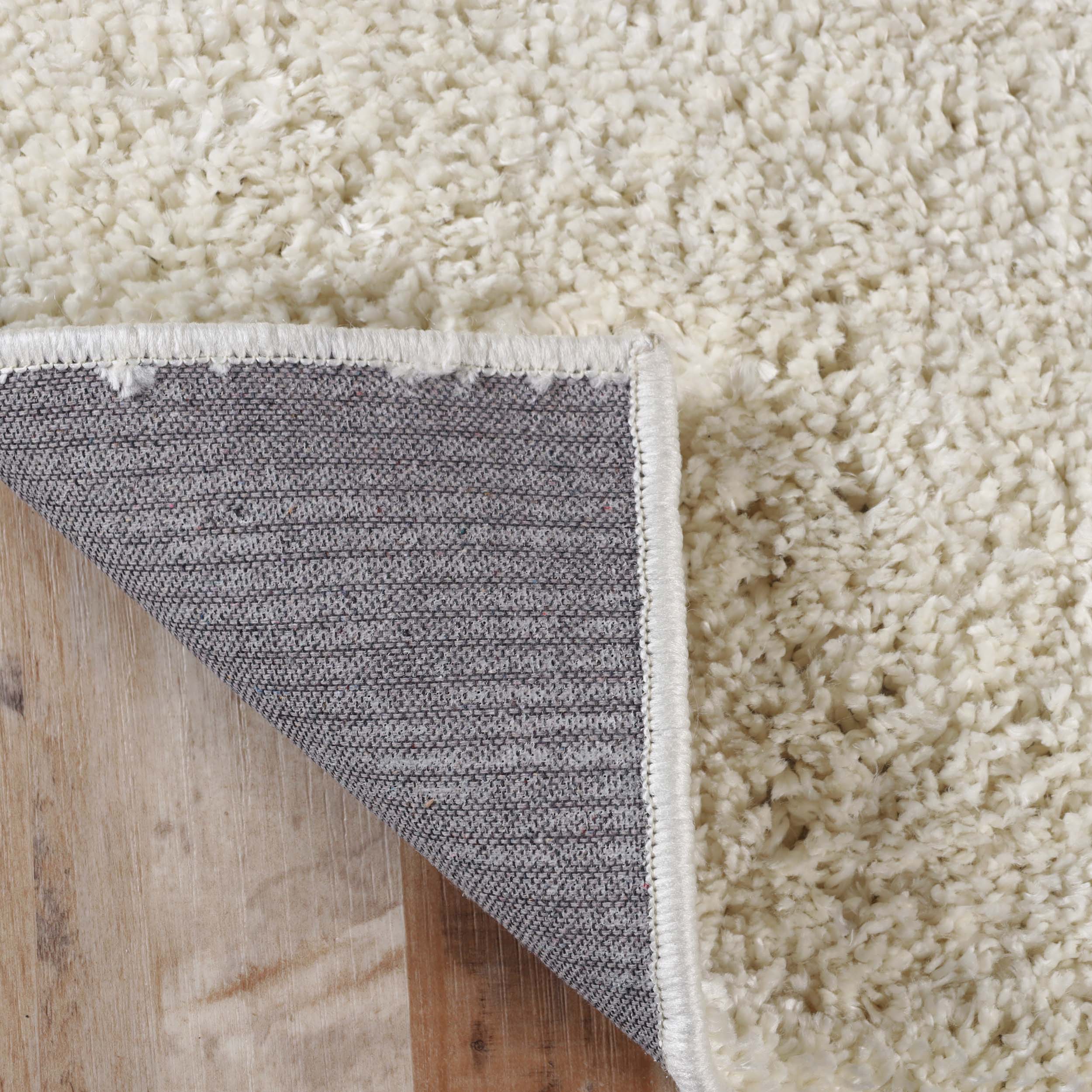 Berlin Solid Indoor Plush Shag Runner Rug - Soft Area Rug for Living Room, Bedroom, Nursery - Non-Slip Comfortable Floor Mat for Home Decor