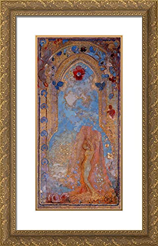 Gold Ornate Wood Frame with Double Matting