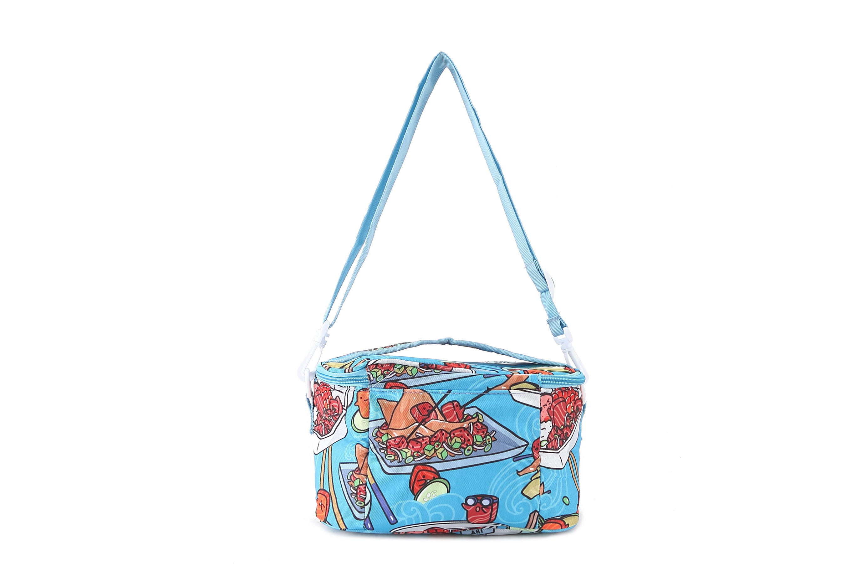 Premium Small Cooler Tote Bag for Picnics & Beach Outings - Competition Blue - Insulated Lunch Box for Work, Camping & Outdoor Activities
