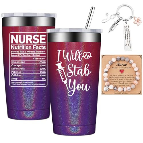 Nurse Glitter Dark Rainbow