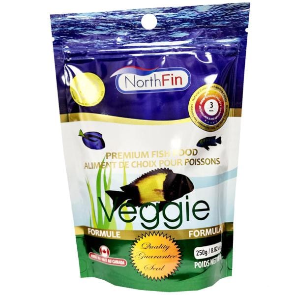 NorthFin Veggie Formula Premium Fish Food - High Protein Plant-Based Flakes for Tropical & Freshwater Fish - Ideal for Community Tanks & Herbivorous Species