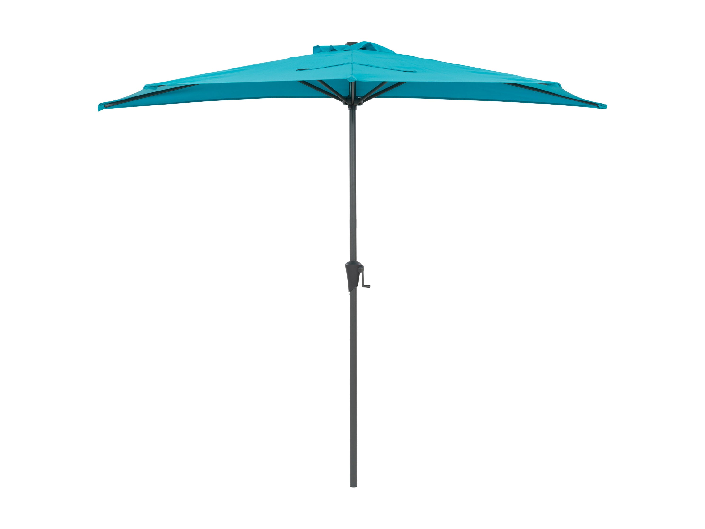 8.5ft Turquoise Half Umbrella - UV Protection Outdoor Patio Umbrella for Pool, Beach, Garden & Backyard - Waterproof Sun Shade for Relaxing in Style