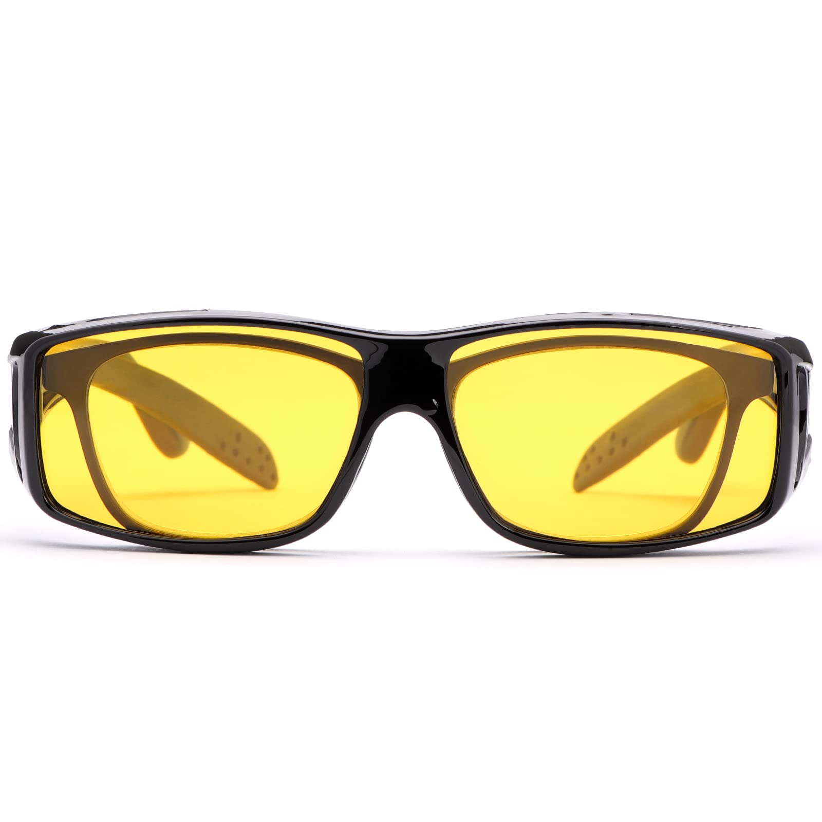 Wrap Around Sunglasses with Polarized Lenses - 100% UV Protection Fit Over Prescription & Regular Glasses | Perfect for Driving, Outdoor Sports & Daily Sun Protection