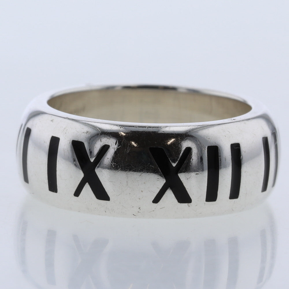 2003 Atlas Band Ring - Vintage Inspired Silver Ring for Men & Women - Perfect for Weddings, Anniversaries & Everyday Wear