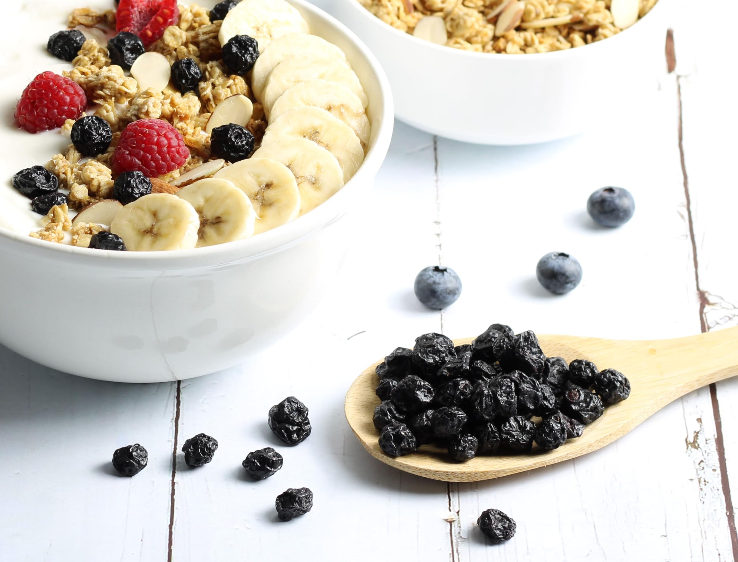 Organic Dried Blueberries 4 Lbs Bulk - Fresh Dry Blueberry Snack for Baking, Trail Mix & Yogurt | Vegan, Kosher, Non-GMO Healthy Snacks | Perfect for Smoothies, Granola & Dessert Toppings