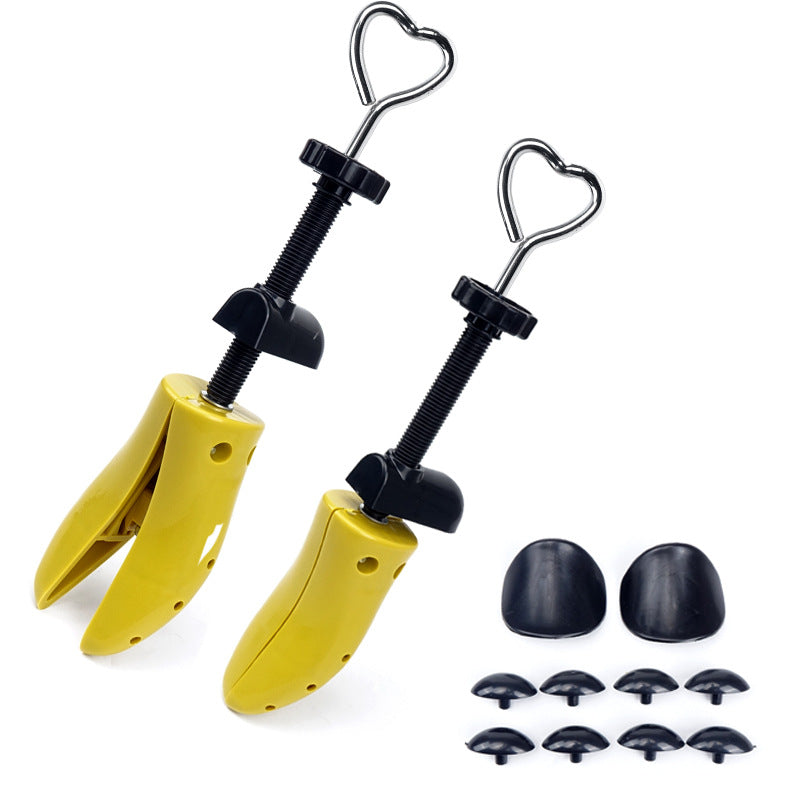 1 PCS Yellow Adjustable Shoe Stretcher for Men's Shoes - Large Size EUR 43-48 - Perfect for Boots, Dress Shoes & Sneakers - Comfortable Footwear Solution