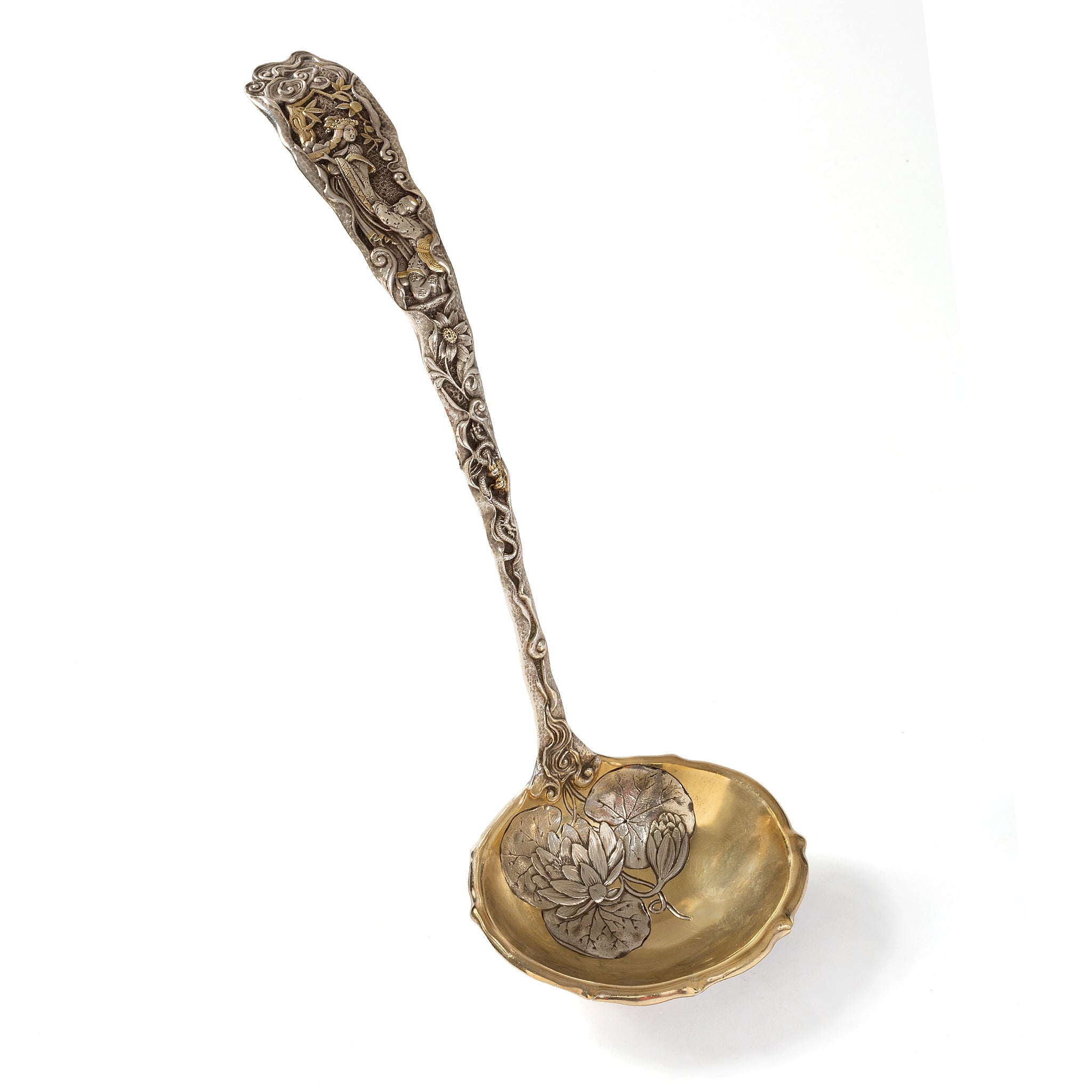 Vintage Gorham Mfg. Co. Sterling Silver Hizen Soup Ladle - Elegant Serving Utensil for Fine Dining & Formal Occasions