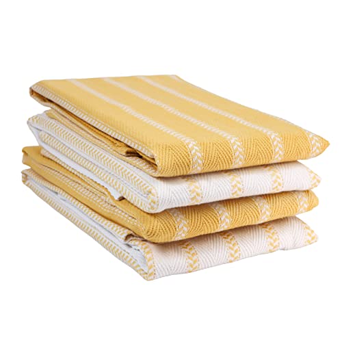 16: Yellow Herringbone