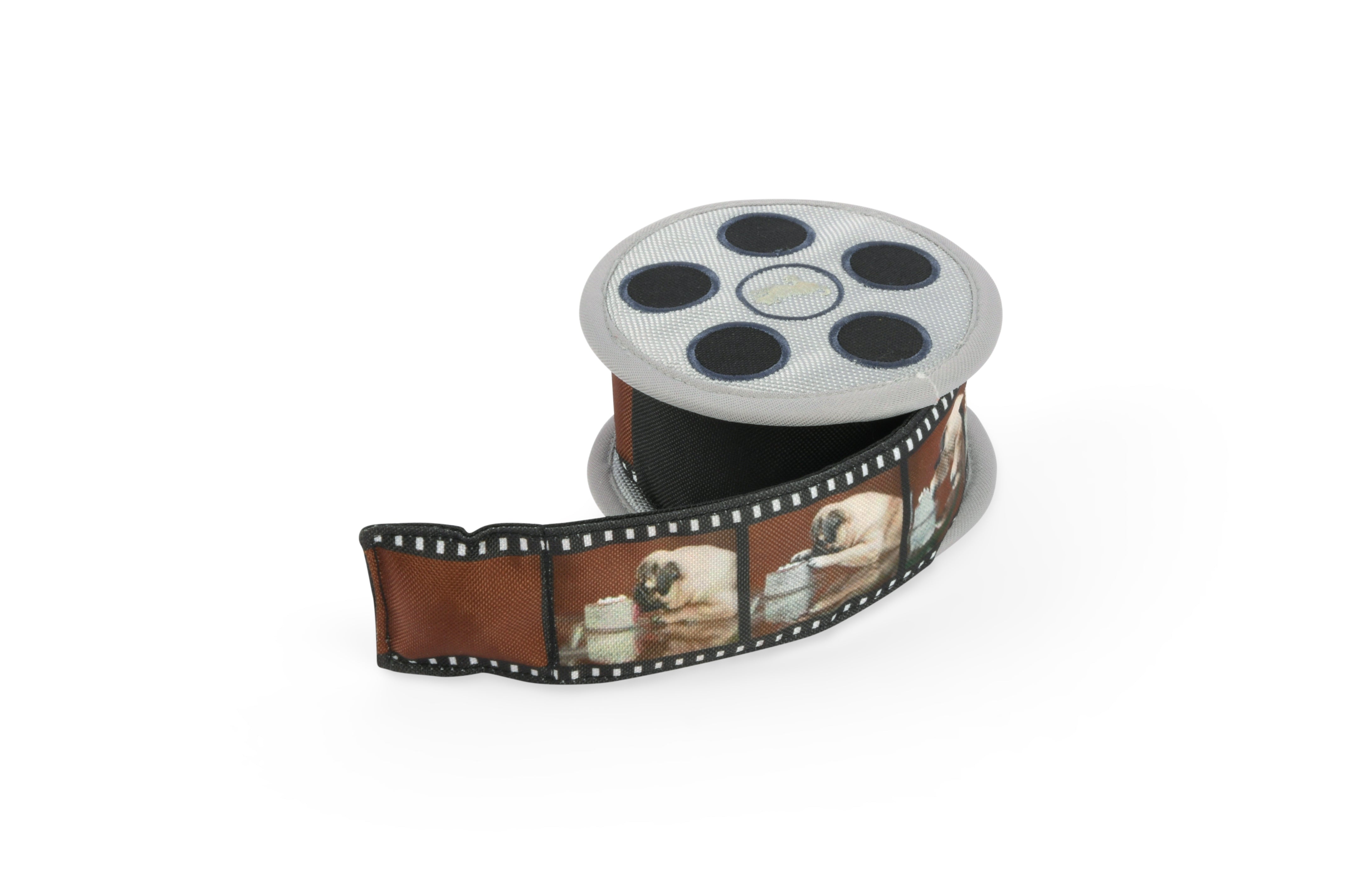 Hollywoof™ Dog Plush Toy with Film Reel Design - Durable Chew Toy for Small & Large Dogs - Perfect for Playtime, Training & Cuddling
