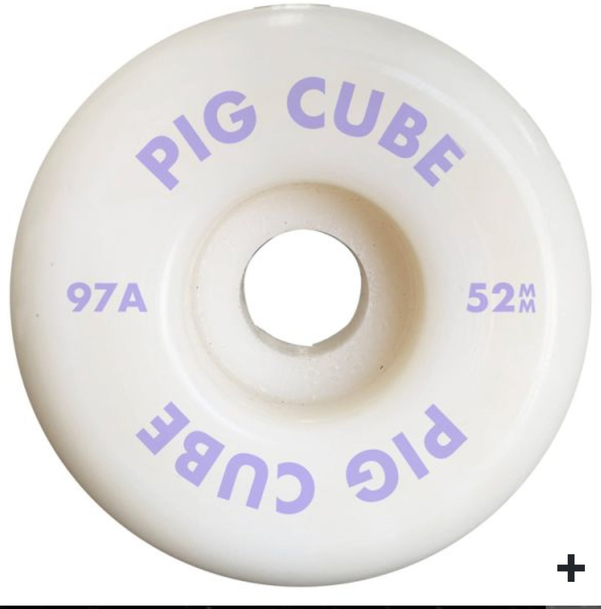 52mm 97a Pig Wheels Cubes - High-Performance Skateboard Wheels for Street & Park Skating - Natural Color