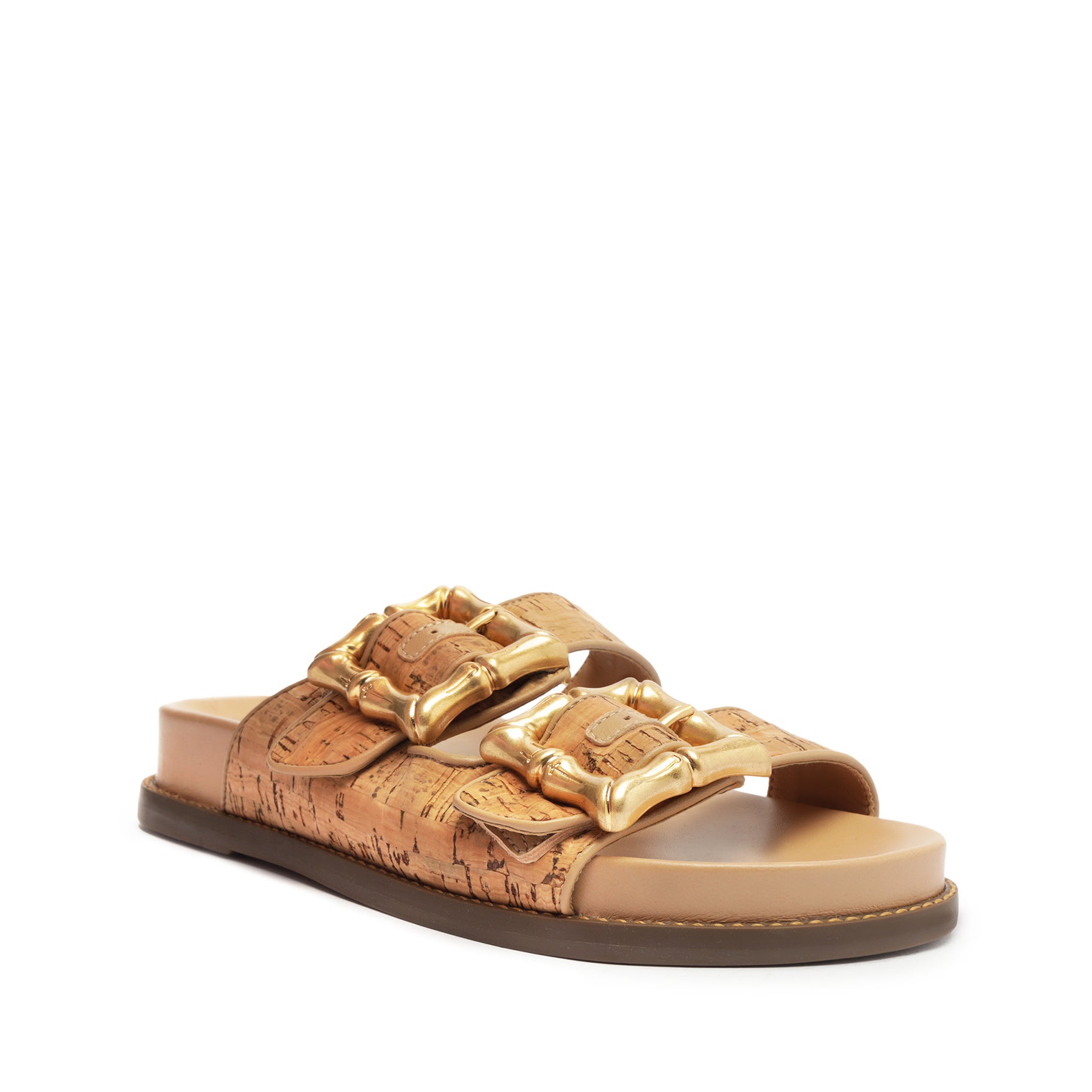 Enola Sporty Cork & Nappa Leather Sandals for Women - Comfortable Summer Walking Shoes with Arch Support - Perfect for Beach, Travel, and Casual Outings