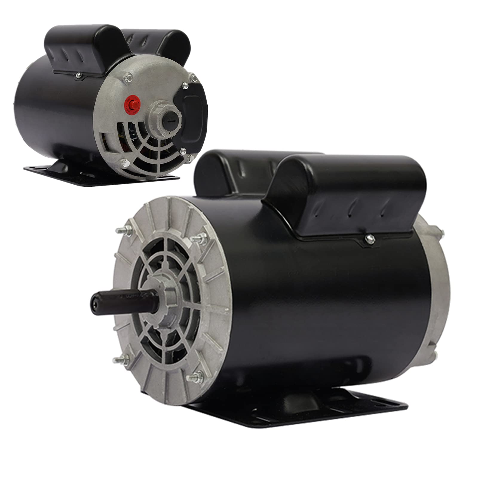 5HP SPL Air Compressor Motor 208-230V Single Phase Electric Motor - 3450 RPM, 56 Frame, 5/8