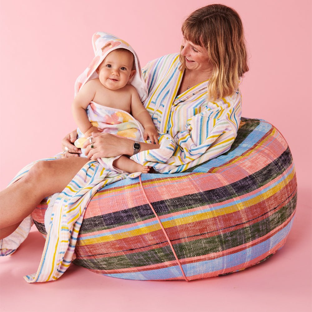 Soft & Absorbent Paper Daisy Terry Baby Towel - Gentle for Newborn Skin, Perfect for Bath Time & Swaddling