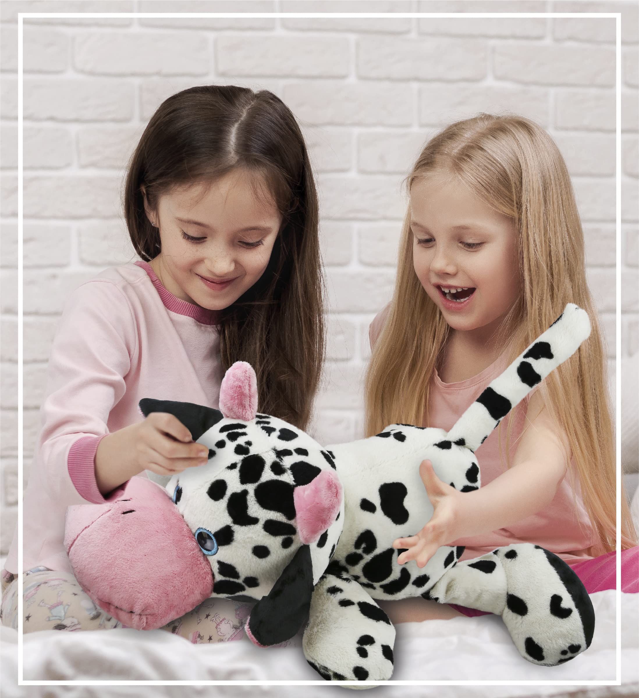 DolliBu Plush Cow Stuffed Animal Pillow - 27 Inch Super Soft Jumbo Hugging Pillow for Kids & Toddlers | Cute & Cozy Nap Buddy, Floor Pillow for Nursery, Bedroom & Playroom | Perfect for Cuddling, Napping & Decor