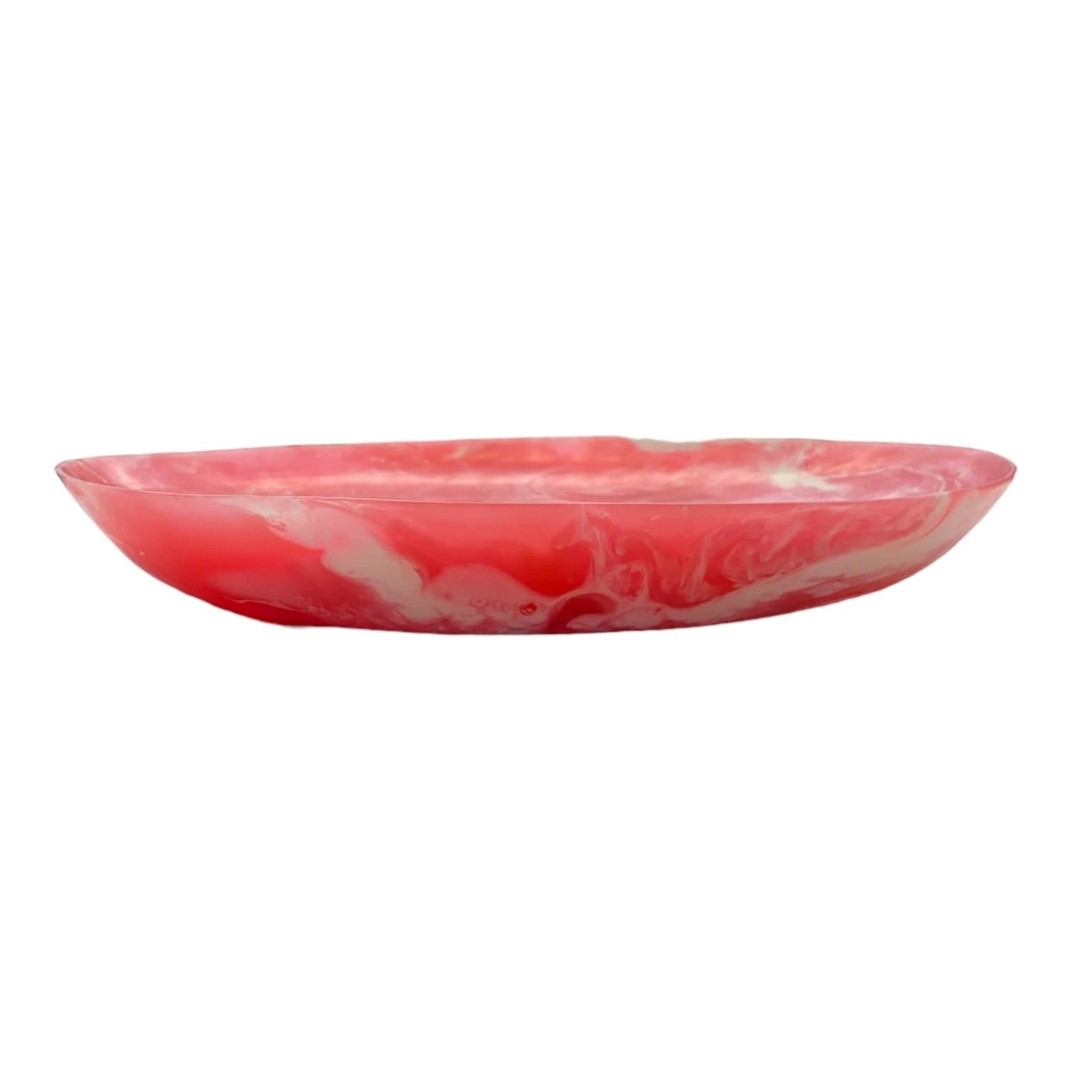 Handmade Poppy Swirl Resin Serving Tray - Unique Epoxy Resin Art Plate for Charcuterie, Desserts & Home Decor (12-inch Round) - Perfect for Parties, Weddings & Gift Giving